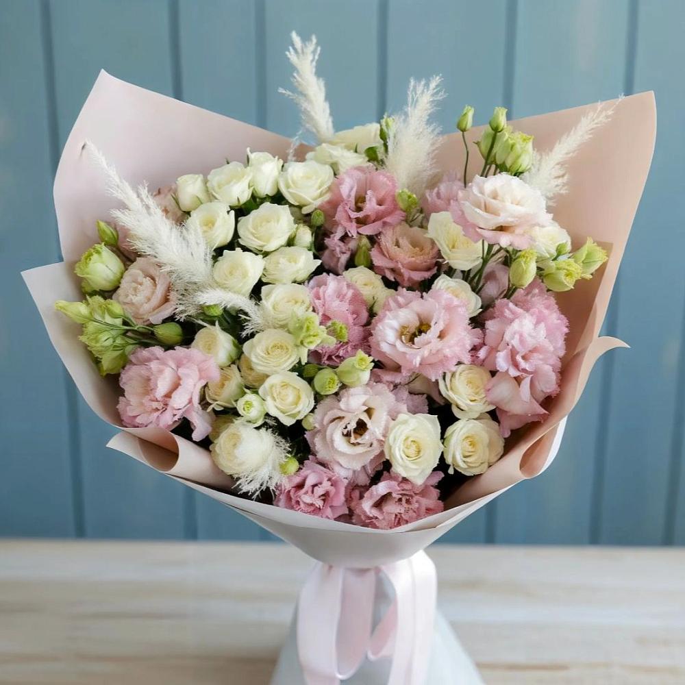 Букет цветов из: Альстромерии и Розы в Кингисеппе