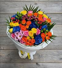 Букет цветов из:  Розы и Хризантемы в Кингисеппе