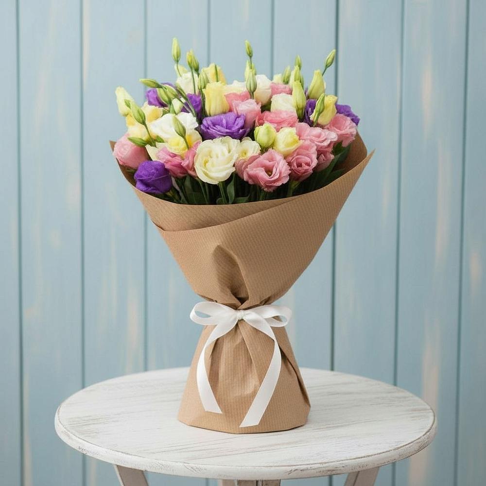 Букет цветов из: Лизиантусы в Кингисеппе