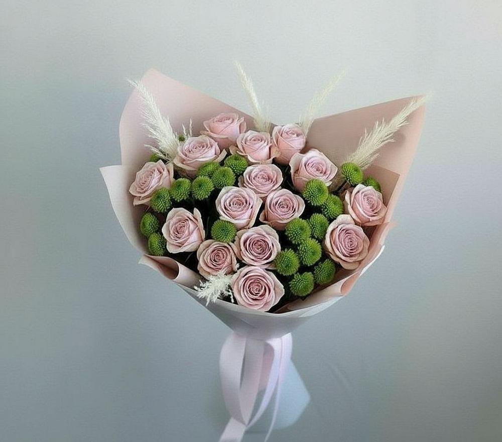 Букет цветов из: Розы и Хризантемы в Кингисеппе