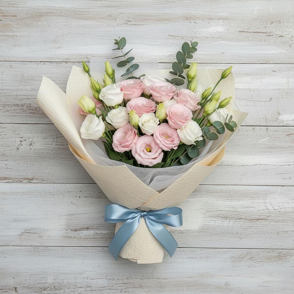 Букет цветов из: Лизиантусы в Кингисеппе